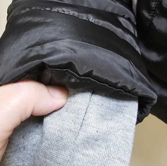 Winter Warm Jacket Black Grey Size S - Picture 4 of 4